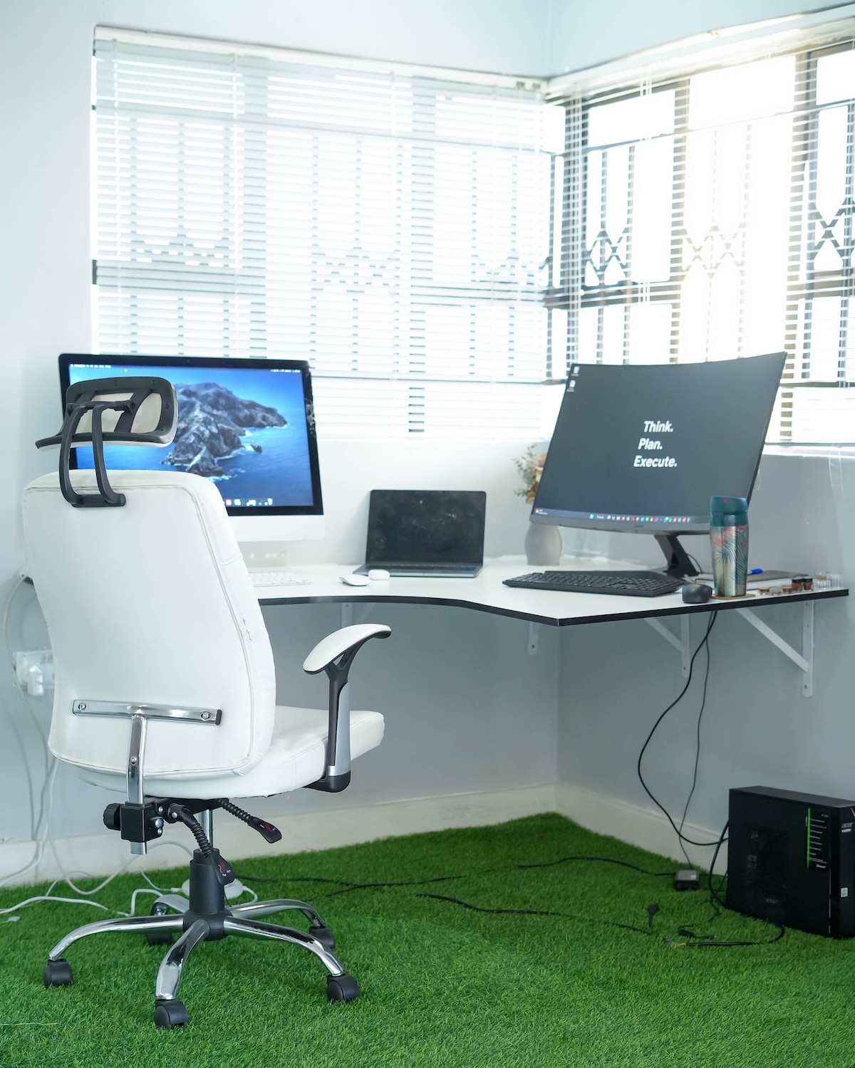 Remote workspace with natural light